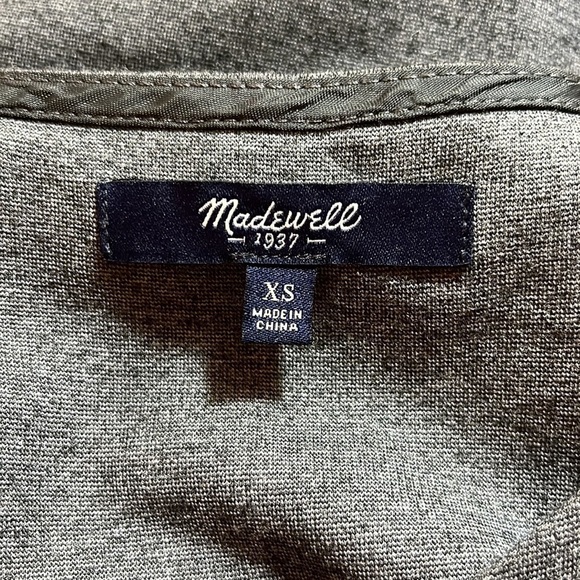 MADEWELL Grey Short Sleeve Dress - Picture 13 of 14